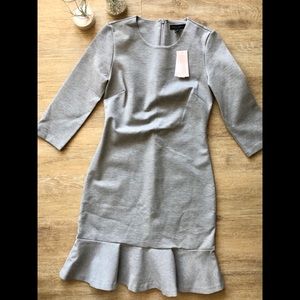 Banana Republic grey fit and flare dress